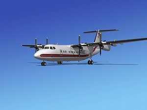 3d max dhc-7-200 passenger freight