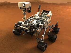 Curiosity Mars Rover 3D Model