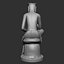 Gilt-bronze Maitreya in Meditation 3D print model