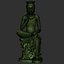 Gilt-bronze Maitreya in Meditation 3D print model