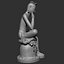 Gilt-bronze Maitreya in Meditation 3D print model