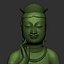Gilt-bronze Maitreya in Meditation 3D print model