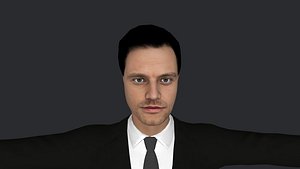3D model Sebastian Stan  Hyper Realistic Full Body Fully Rigged 3D Character