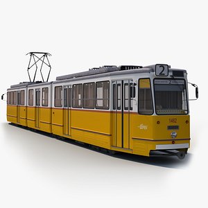 3D model ganz csmg budapest tram