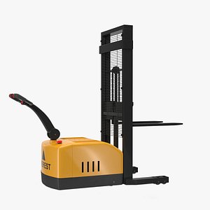 electric walkie stacker rigged 3d max