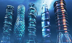 3D Futuristic buildings
