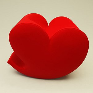 soft heart 3d model