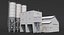 5 Industrial Buildings Collection 3D model