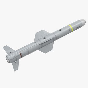 3D agm 84 harpoon missile