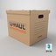 U-Haul棕色文件收纳箱