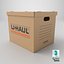 U-Haul棕色文件收纳箱
