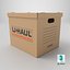 U-Haul棕色文件收纳箱