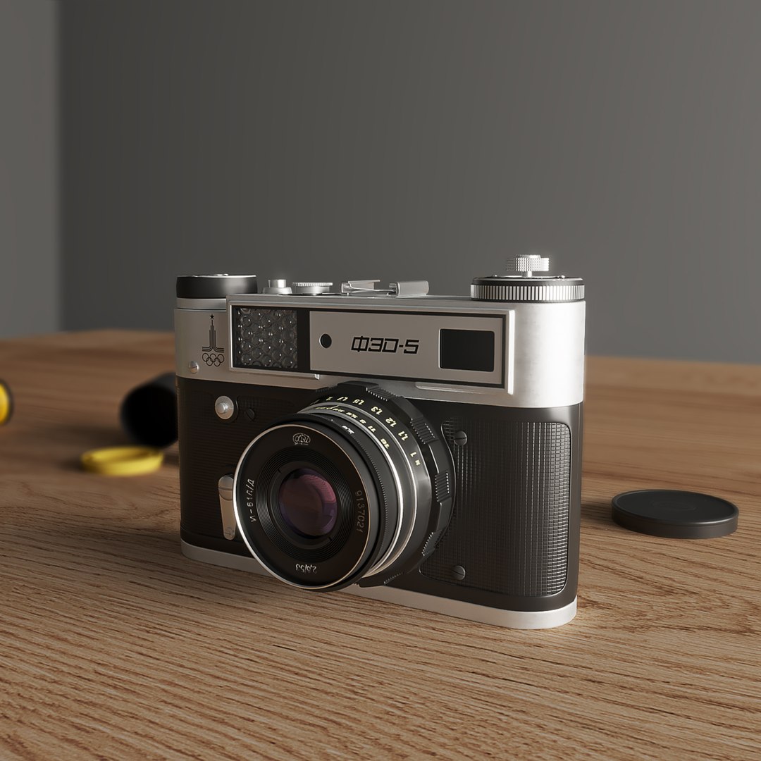 3D Soviet Camera Fed-5 Model - TurboSquid 1579582