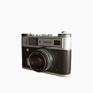 3D soviet camera fed-5 model