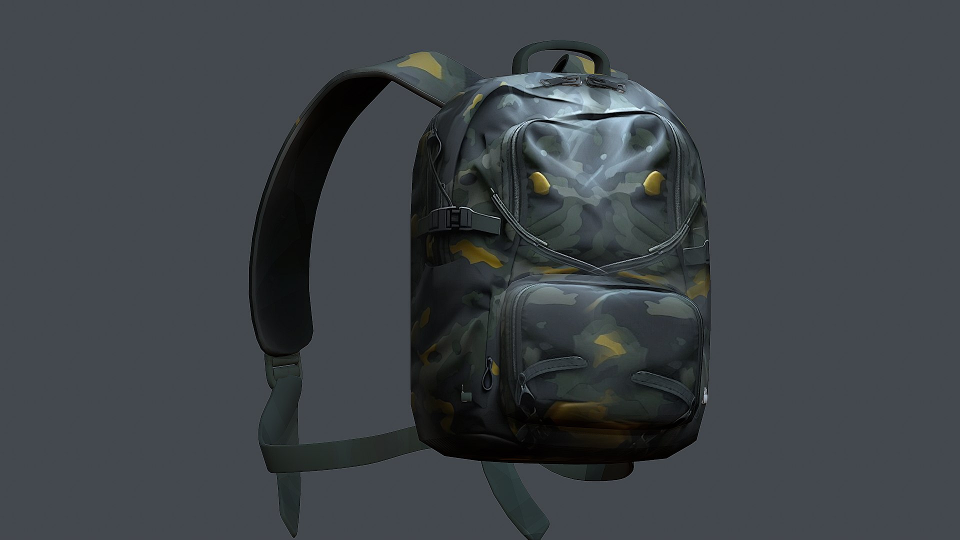 3D Model Backpack Camping Bag Baggage 3D - TurboSquid 2041278