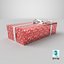 Gift Box - Low Rectangular with Glossy Tied Ribbon Bow
