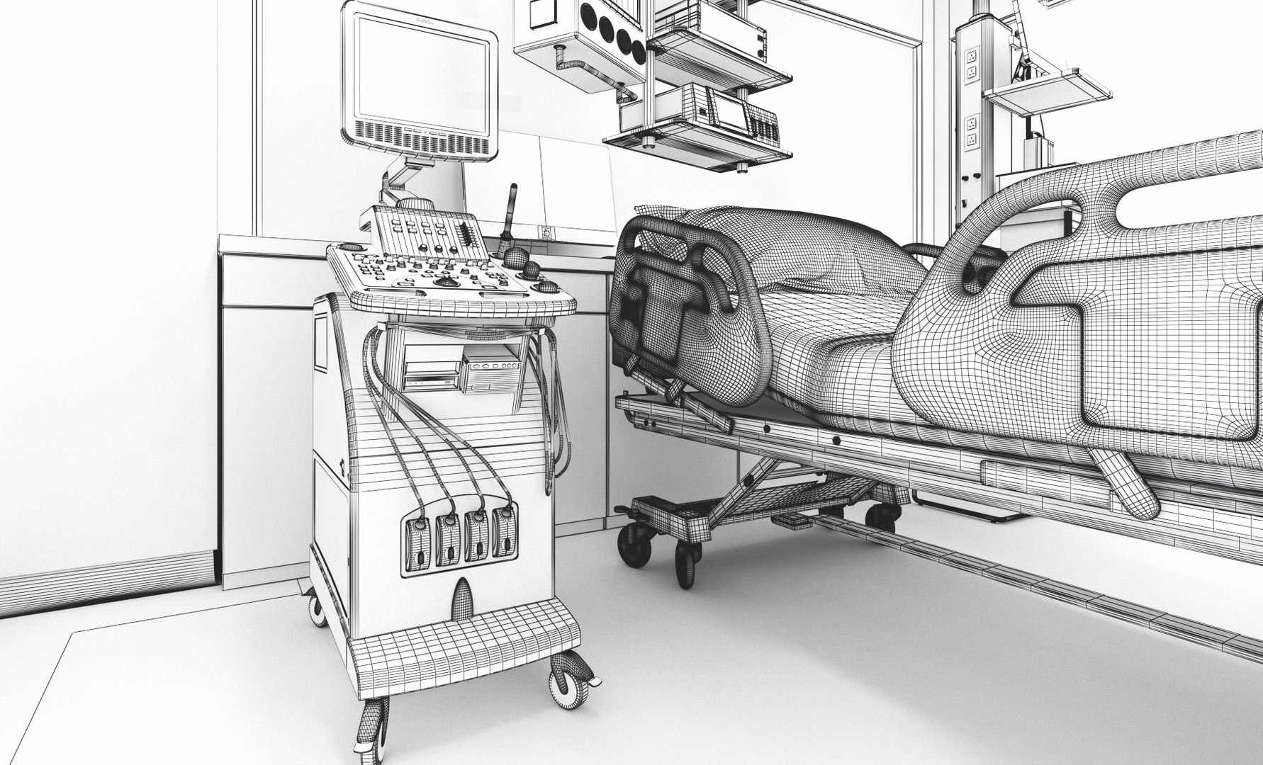 3D 3D MODEL ICU Model - TurboSquid 2411713