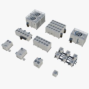Rooftop AC kit 3D model