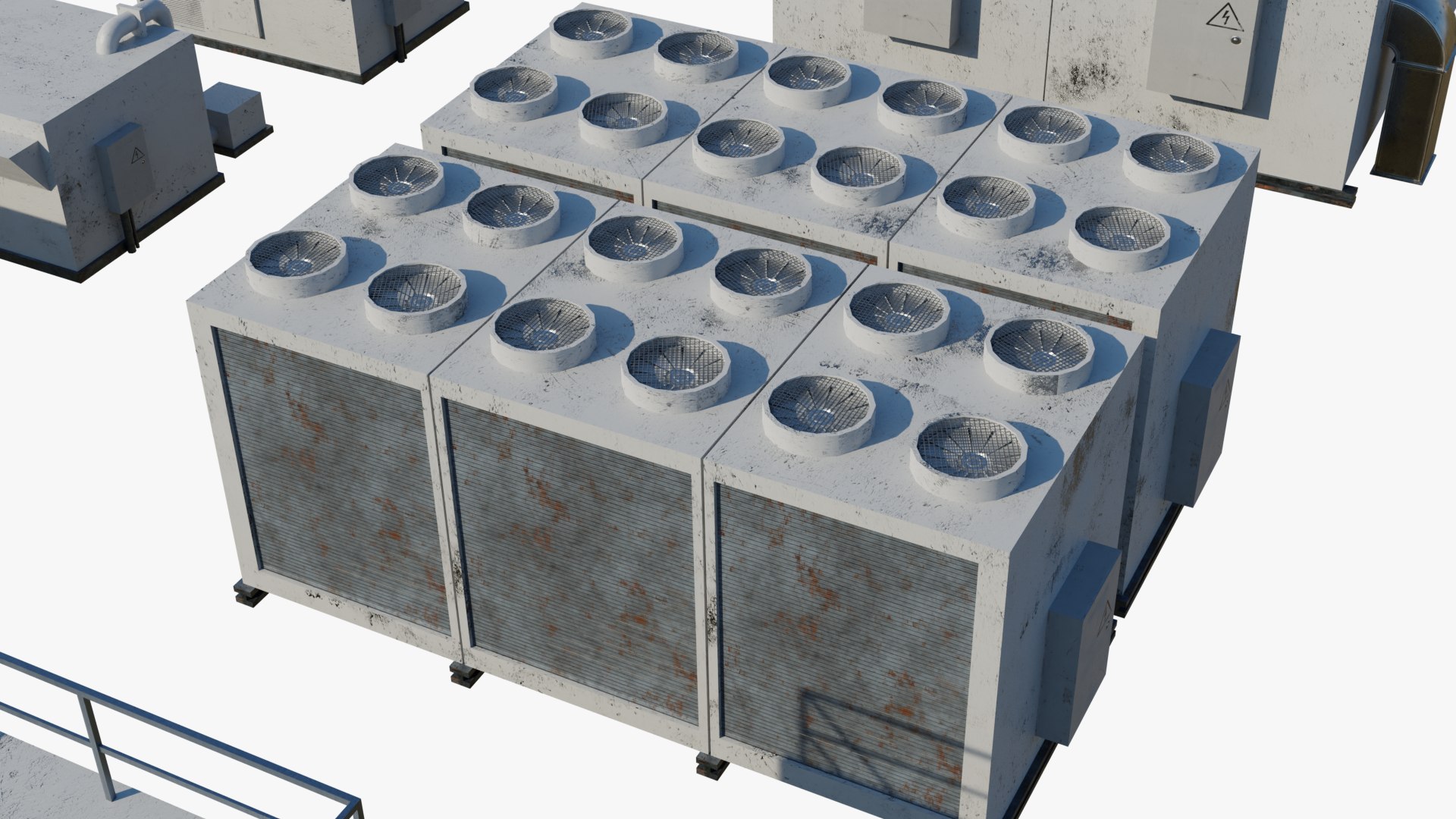 Rooftop AC kit 3D model - TurboSquid 2079774