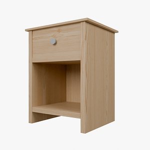Bedside Table Light Wood