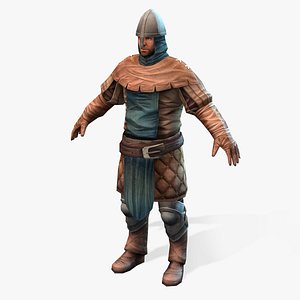 medieval knight 3d model