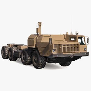 maz 543m 8x8 truck 3D model