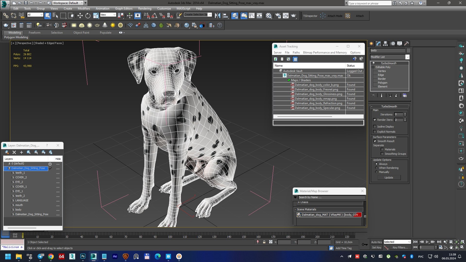 Dalmatian Dog Sitting Pose 3D model https://p.turbosquid.com/ts-thumb/WT/IgP59N/cX/dalmatiandogsittingposevray3dmodel030/jpg/1716123686/1920x1080/fit_q87/0649a8c86725dfef662b9bb61e9e7733f8a9c3a8/dalmatiandogsittingposevray3dmodel030.jpg