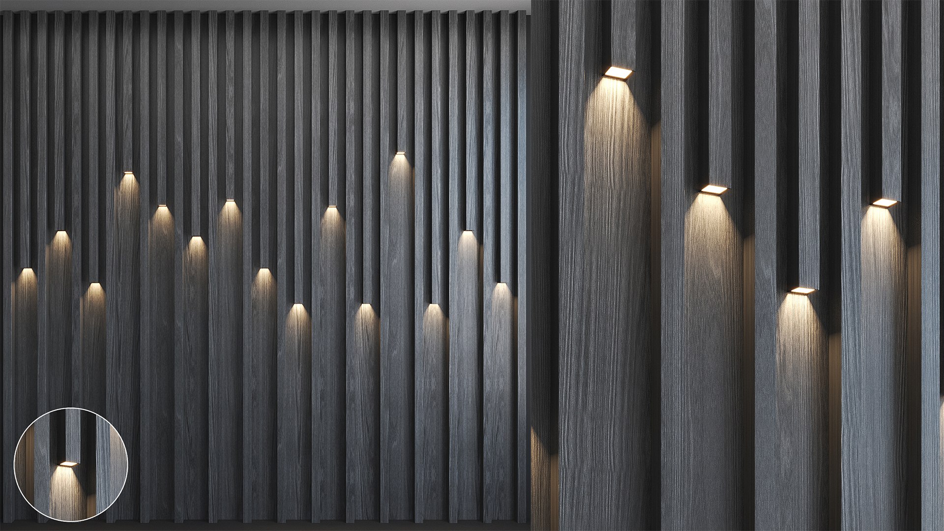 3D Model Fluted Panel 3D With Lighting - TurboSquid 2064694