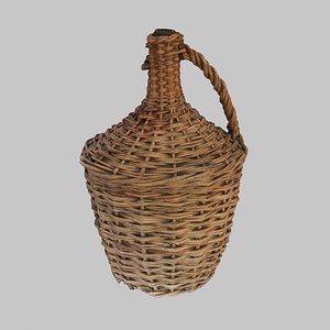 3D carboy wicker model