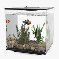 Aquarium Cube Black