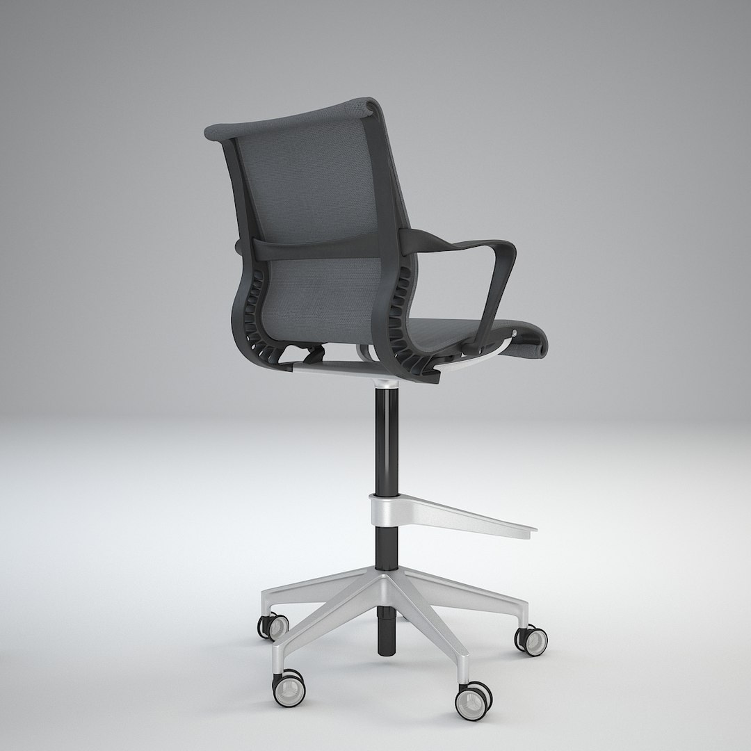 3ds max herman miller setu stool chair