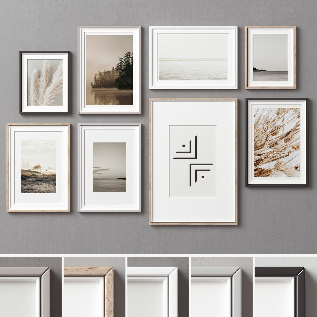 3D model Picture Frames Set-289 - TurboSquid 1815825