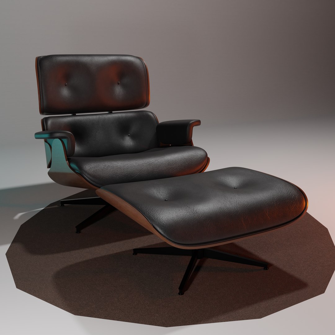 3D eames lounge model - TurboSquid 1713691