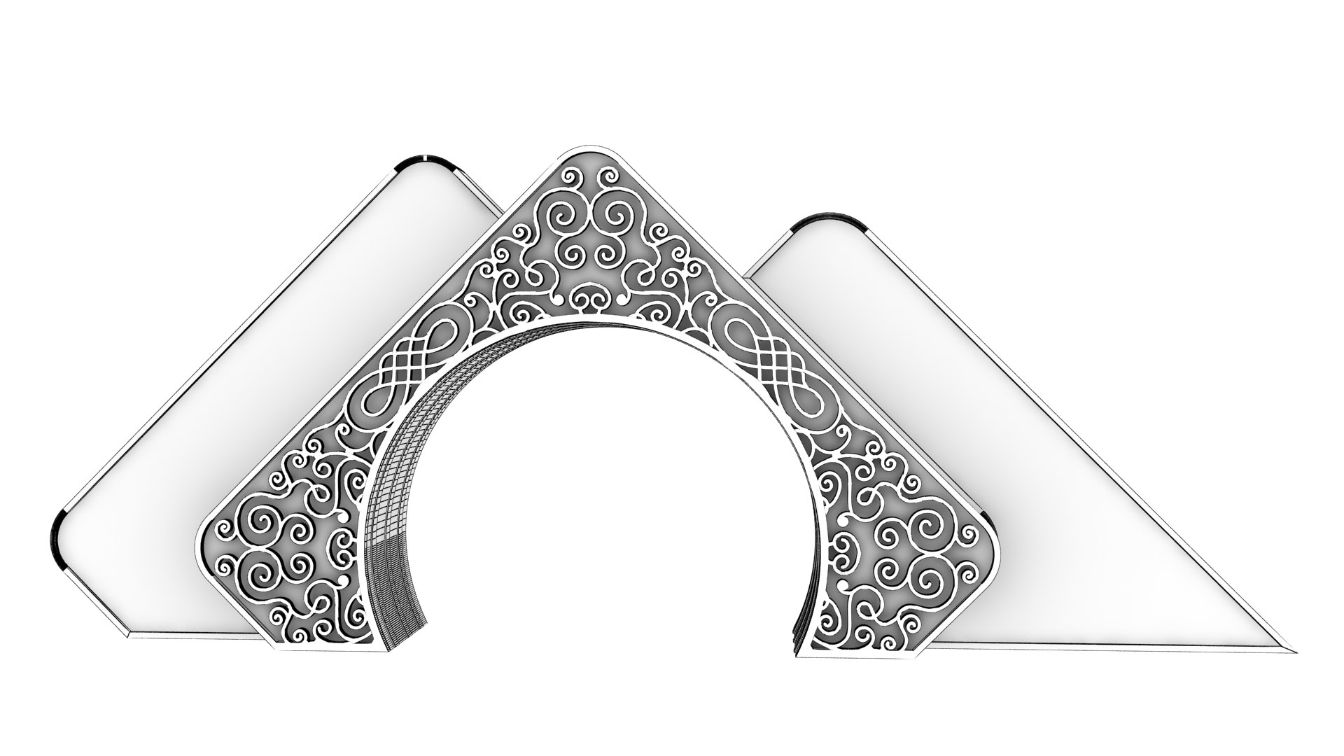 Gate Ornament Decoration 3D - TurboSquid 1946251