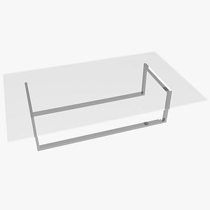 Minimalist Glass/Chrome Living Room Table