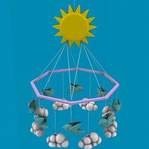 3D MOVIL PARA CUNA DE BEBES - BABY CRIB MOBILE model