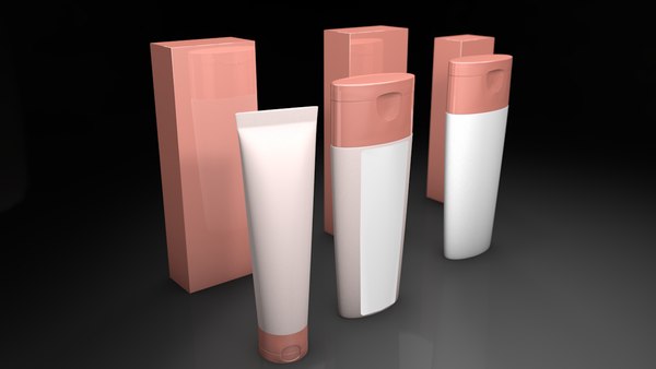 cosmetic product packaging 3D model