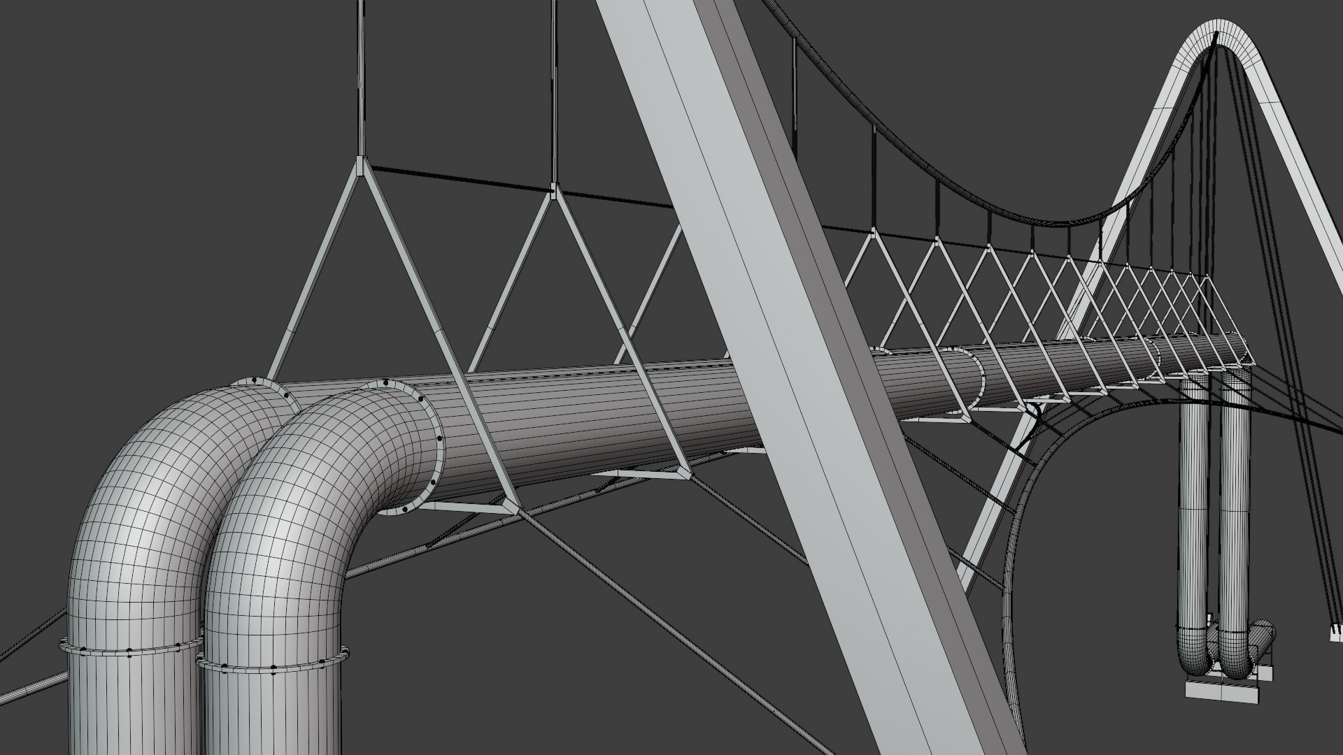 Pipeline Bridge II 3D Model - TurboSquid 2252515