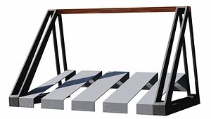 3D Modern Bicycle stand Velopost model