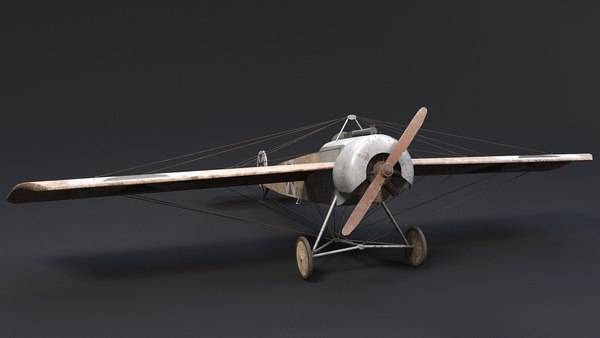 pbr fokker eindecker 3D model