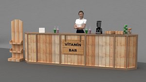 3D Vitamin Bar model