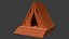 Antiker Tempel mit dreieckiger Form