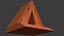 Antiker Tempel mit dreieckiger Form