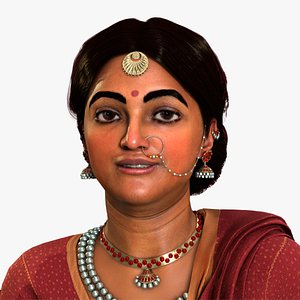 3D model Indian Woman