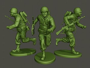 American soldier ww2 run A3