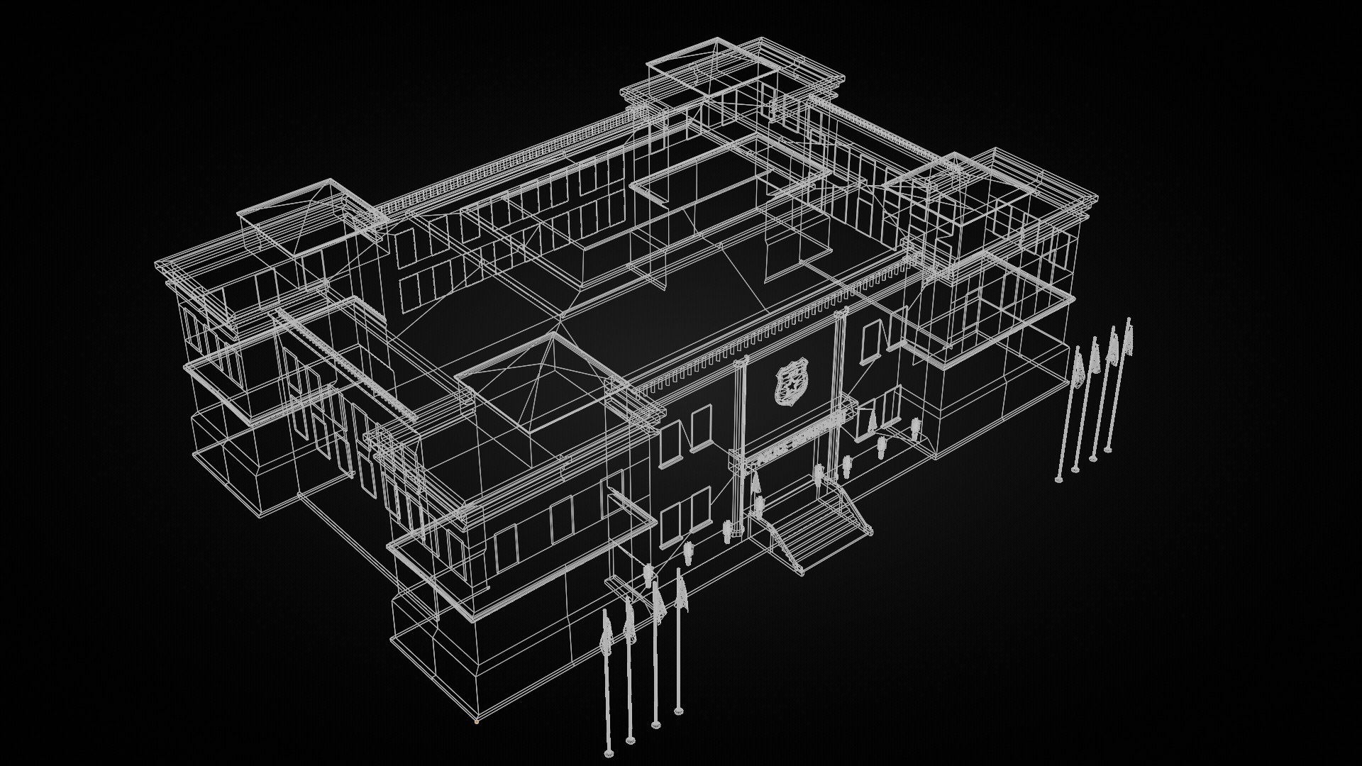 Police And Security Building Model - TurboSquid 2359398
