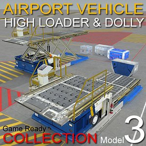 3 loader dollys airport max