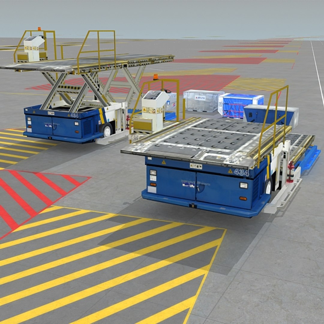 3 Loader Dollys Airport Max