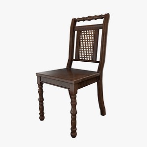 3D Chair Brown