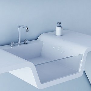 Minimalistic bathroom design - corner